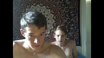 Cute gay couple on webcam