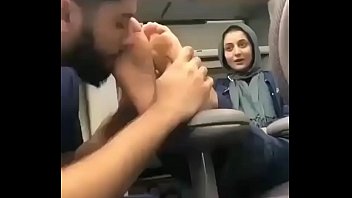 Hijabi nurse soles sniffed