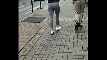 Blonde Girl walking Brussels teen
